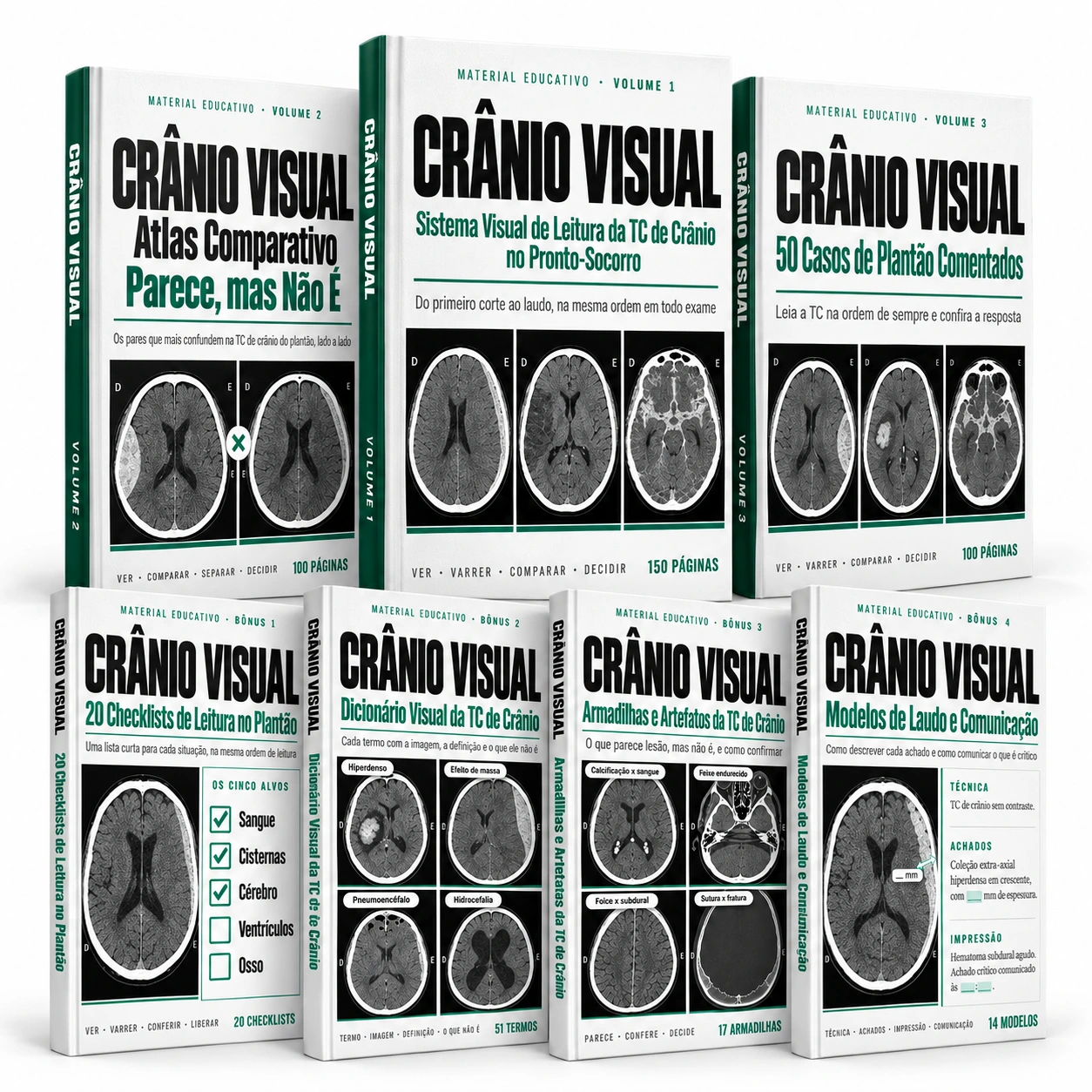 Crânio Visual TC: Sistema Visual, Atlas Comparativo, 50 Casos Comentados e quatro bônus